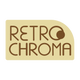 Logo of Retro Chroma on a beige background